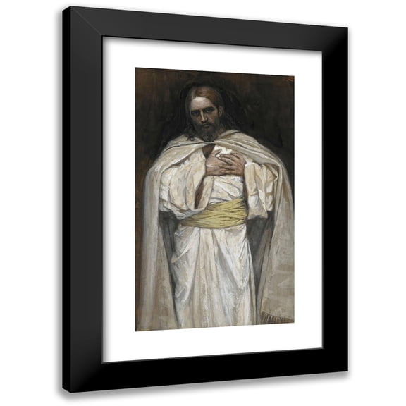 James Tissot 10x14 Black Modern Framed Museum Art Print Titled - Our Lord Jesus Christ (1886-1894)