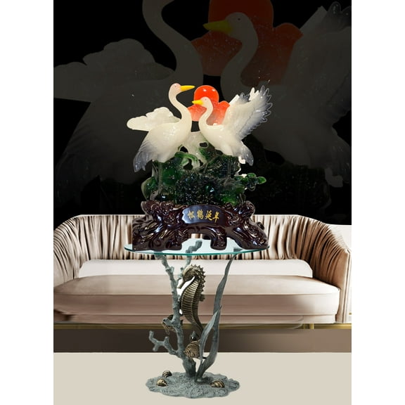 Colorful Pair Of Hans Wealth Protection Statue Figurine Housewarming Congratulatory Gift Home Decor