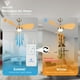 thumbnail image 4 of Ventilador de Techo con Luz para Recámara: Ventilador de Techo Pequeño y Silencioso de 30 Pulgadas con Control Remoto - 6 Velocidades y 3 Cc - Motor CC Reversible - Uso en Interiores y Exteriores - Registro de 3 Aspas, 4 of 7