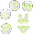 thumbnail image 4 of KYAIGUO 4-7T Kids Girls Sleeveless Ruffle Swimsuit Ruffle Bathing Suit Toddler 2-Piece Tankini Sets Swimwear, 4 of 8