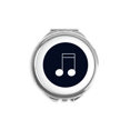 thumbnail image 1 of Doubled-dequaver Music Notes Hand Compact Mirror Round Portable Pocket Glass, 1 of 3