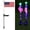 multicolored(1PC-25.2inch), variant on 4th of July Solar Garden Lights,Red White Blue American Flag Pathway Lights Outdoor Waterproof Patriotic Solar Stake Lights for 250th Anniversary Independence Memorial Day Yard Walkway 1PC
