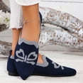 thumbnail image 2 of Xfvqtps Womens Breathable Mesh Flat Shoes Lightweight Casual Slip on Sneakers with Round Toe Non Slip Comfortable Walking Shoes for Women Dark Blue, 2 of 9