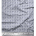 thumbnail image 1 of Soimoi Velvet Fabric Stencil Floral Printed Craft Fabric by The Yard 58 Inch Wide, 1 of 3