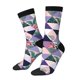 thumbnail image 1 of Balery Plaid Flamingo Calcetas Largas con Estampado para Hombre y Mujer – Suaves y Transpirables, Talla Única (US 5-11), 1 of 6