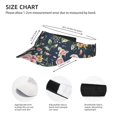 thumbnail image 4 of Easygdp Vintage Floral Stretchy Visor - Unisex Visor Hat for Men and Women, UPF 50 Sun Protection Visor, Ultra-Light, 4 of 8