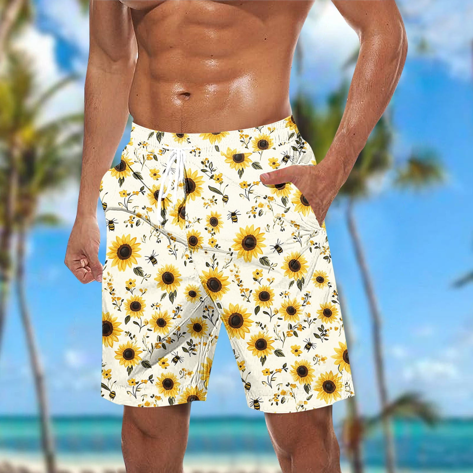 2025 Short Homme Cargo Shorts Léger Casual Bermuda Multi-Poches Pantalon Court De Sport Travail Randonnée Short Homme Couleur Unie De Plein Air