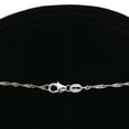 thumbnail image 5 of Sterling Silver Rhinestone Swirl and Pearl Pendant with 18" Necklace, 5 of 7