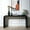 Black+Black Woodgrain, variant on 59in Black Wood Console Table | Versatile for Decor, Sofa, or Writing | Made of Wood with Beaded Trim | Fits Well in Small Apartments
