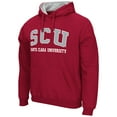 thumbnail image 2 of Men's Colosseum Red Santa Clara Broncos Arch & Logo 3.0 Pullover Hoodie, 2 of 3