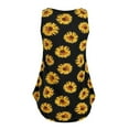 thumbnail image 1 of Mode Femmes Sans Manches Tournesol Impression Couleur Bloc Réservoir T-Shirt Top, 1 of 5