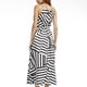 thumbnail image 3 of Qarigey Vestido largo a rayas con cuello halter y estampado maxi para mujer Vestido estampado sin mangas para mujer Ropa de verano Vestidos  L, 3 of 6