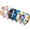 SETI Black, Steel, Gold, Blue, Rainbow, Rose Gold No. 6, variant on Men's Matte Gauze Wedding Ring: Classic double-bevel matte ring, 10mm wide, 2.5mm thick - hypoallergenic, suitable for gym/outdoor activities/gift (6-piece pack)