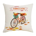 thumbnail image 2 of Housse de Coussin en Lin Récolte de Citrouilles Décoration d'Automne pour Canapé Lit, Coussin Extérieur de Ferme, 2 of 6