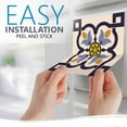 thumbnail image 6 of Mi Alma Flower Blue Beige Gold Tile Stickers - Removable Vinyl 4x4, 24 pcs, 6 of 10
