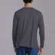 thumbnail image 4 of pstuiky Camisas casuales de manga larga para hombre, Camiseta informal de manga larga con cuello redondo para hombre, color liso, transpirable, para correr y hacer ejercicio l, 4 of 8