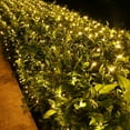 thumbnail image 1 of Christmas Net Lights, 12ft x 5ft Connectable 8 Modes Low Voltage 360 LED Mesh Fairy String Lights for Christmas Trees, Bushes, Wedding, Garden, Outdoor Decorations (Green Wire, Warm White), 1 of 7