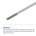 thumbnail image 4 of Uxcell Push Rod Connector Double End Threaded Rod 304 Stainless Steel for DIY RC Car,Boat,Car,M2x300mm,Pack of 15, 4 of 6