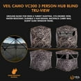 thumbnail image 7 of VC300 3-Person Hub Blind Tru-View – Ground Blind for Deer Hunting, 270-Degree View, Water Resistant, Durable 5-Hub Design, Backpack Carry Bag, Silent Slide Window Panels, 7 of 7