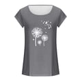 thumbnail image 4 of Womens Cap Sleeve Tops Summer Tank Top Casual Basic Tees Shirts Loose Blouses, 4 of 4