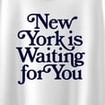 thumbnail image 3 of Instant Message - New York is Waiting for You Girls' Short Sleeve Boxy Graphic T-Shirt, 3 of 6