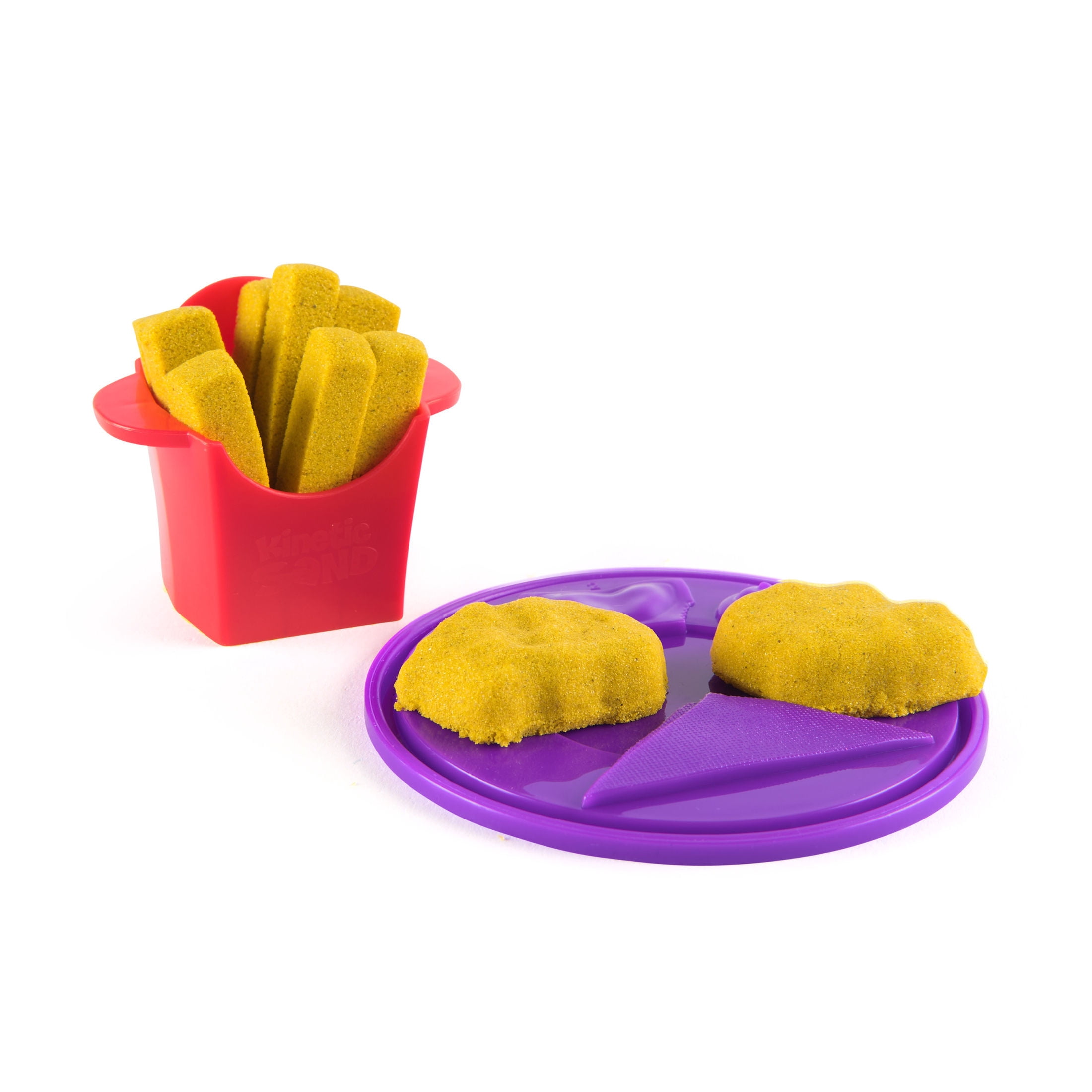 Kinetic Sand, Surprise Takeout Treats, 4 oz Play Sand & 2 Food Accessories (Styles Vary)