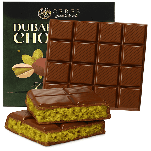 Ceres Gourmet Chocolate Bar Pistachio Knafeh Milk Chocolate - 3.5 oz