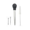 thumbnail image 2 of Mikilon Stainless Steel Silicone Seasoning Barbecue Tool Pump Head With Cleaning Brush, 2 of 9