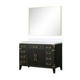 thumbnail image 2 of Laurel 48 in W Black Oak Single Bath Vanity, Cultured Marble Top, and 46 in Mirror, 2 of 6