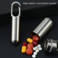 thumbnail image 4 of Edc Tool Metal Sealed Waterproof Container Capsule Bottle Can Medicine For Tank, 4 of 5