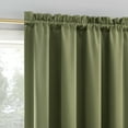 thumbnail image 3 of Sun Zero Malmo 1-Piece Theater Grade Extreme 100% Blackout Rod Pocket Curtain Panel, 52"X84", Sage Green, 3 of 9