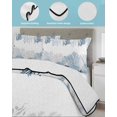 thumbnail image 3 of Quilt King Size Bedding Set, Ocean Starfish Reversible Summer Quilt 3 Pieces, Coastal Weeping Corals Marine Conch Lake Blue Lightweight Bedspreads Coverlets with 2 Pillow Shams for All Seasons, 3 of 5