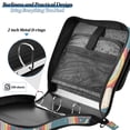 thumbnail image 4 of FORMRS Zipper Binder with Shoulder Strap 2-inch Ring 500 Sheet Capacity File Bag, Blue Rainbow, 4 of 5