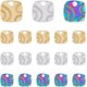 thumbnail image 1 of Abalorios geométricos de acero inoxidable en 3 colores. Abalorios planos y redondos para la creación de joyas., 1 of 9
