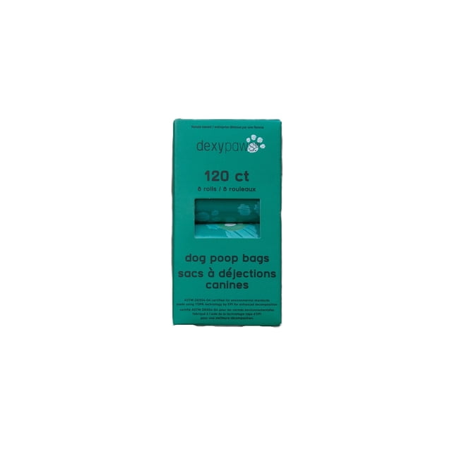 Dexypaws Green Poop Bags 120 Bags