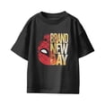 thumbnail image 2 of Marvel Spider-Man Brand New Day Youth Spidey Upside Down Logo T-Shirt (Black, XS-XL), 2 of 4