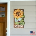 thumbnail image 5 of Sunflower Wooden Custom House Number Sign by J. Mills-Price | Thanksgiving Halloween Decor - MA8457701-JMP, 5 of 7