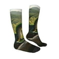 thumbnail image 3 of Haiem Deep Forest Stone Green Dragon Socks, Funny Novelty Crazy Design Cotton Socks Sports Socks Knee High Socks For Men, Women,1Pairs - Gift For Working Friends, 3 of 8