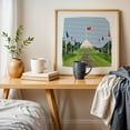 thumbnail image 5 of Tynwald Hill - German Isle of Man Collage Illustration Pattern Geometric Modern Art Architecture Landscape Abstract Unframed Wall Art Print 16 x 16 inches, 5 of 9