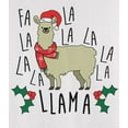 thumbnail image 4 of Old Glory Mens Christmas Fa La Llama Long Sleeve T Shirt, 4 of 6
