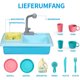thumbnail image 2 of Juegos de fregaderos para utensilios de cocina; juguetes con grifos de agua caliente; variaciones de color; fregadero de circulación de agua con picador de frutas, 2 of 7