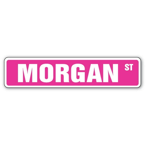 MORGAN Street Sign Childrens Name Room Sign | Indoor/Outdoor |  18" Wide