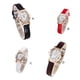 thumbnail image 4 of Qarigey Mini reloj de cuero para mujer y niña, de cuarzo, reloj pequeño con esfera, relojes casuales Relojes Negro, 4 of 5