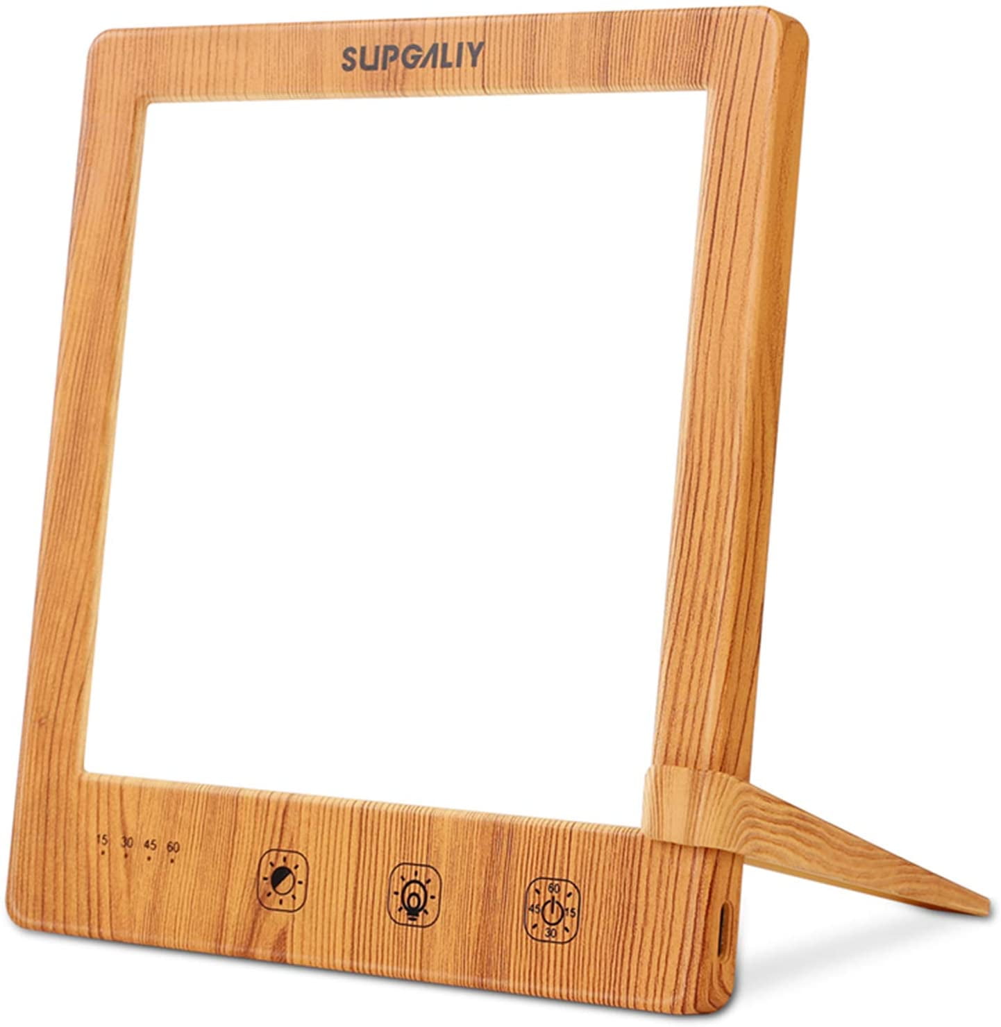 Light Therapy Lamp - Portable LED Therapy Light Sun Lamp for Home Office, Adapter or USB Powered, Timer Function, Touch Control with Stepless Brightness and Colors Temperature