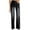 Black, variant on Aueoeo Womens High Waisted Wide Leg Baggy Flare Jeans Stretch Boyfriend Denim Pants Trendy Trousers