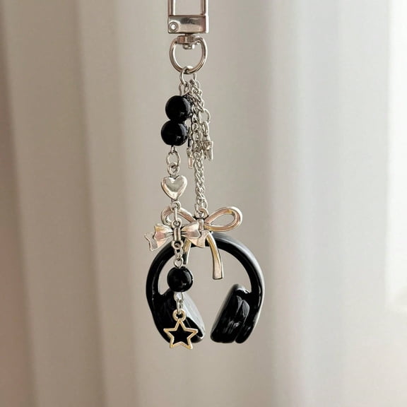Music Headphone Keychain with Phone Chain - Creative Personalized Accessory & Gift for Men & Women's Backpacks