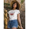 thumbnail image 2 of Buon Ferragosto Cool Watermelon T-Shirt Women -Image by Shutterstock, Female XX-Large, 2 of 4