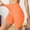 Orange#11, variant on High Waisted Biker Shorts Women Control Tummy Seamless Ribbed Workout Yoga Shorts Womens Casual Solid Quickly Dry Lightweight Gym Athletic Short Pant