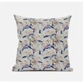 thumbnail image 1 of HomeRoots 411600 16 in. Light Blue & Indigo Roses Suede Throw Pillow, Light Green & Blue, 1 of 1