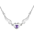 thumbnail image 2 of Xihbxyly Collar de Corazón de Melocotón, Colgante de Cristal de Circón Brillante, Elegante Cadena de Clavícula, Cadena de Suéter de Moda, Perfecto para Fiestas, Citas, Compromisos, Accesorio de Joyer, 2 of 2